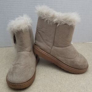 China Buttons City Toddler Girls Boots, Fleece Lined